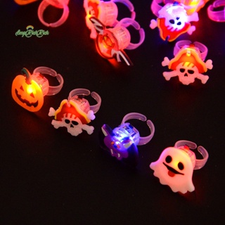 Erck&gt; ใหม่ แหวนไฟ LED รูปฟักทองผี สโนว์แมน ฮาโลวีน ปาร์ตี้คริสต์มาส สําหรับตกแต่งบ้าน