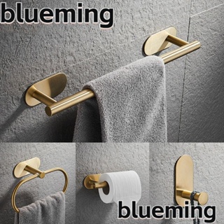 Blueming2 ตะขอแขวนผ้าขนหนู สเตนเลส มีกาวในตัว ไม่ต้องเจาะ สีทอง สําหรับห้องครัว บ้าน