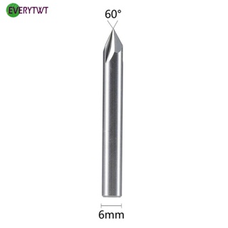 ⭐NEW ⭐End Mills Equipment 6mm shank 60 degree 3 Flutes Milling Aluminium Copper