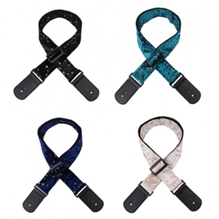 New Arrival~Durable Guitar Strap with Colorful Star Pattern for Acoustic Classic Guitar Bass