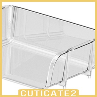 [Cuticate2] กล่องเก็บของ แบบใส หลายชั้น แบบพกพา สําหรับโต๊ะทํางาน ห้องเด็กเล่น สํานักงาน