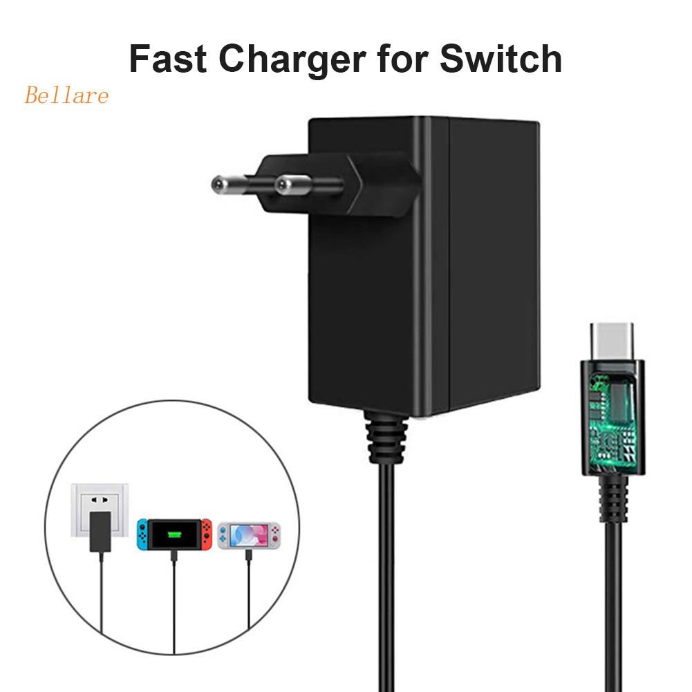 อะแดปเตอร์ชาร์จ-ปลั๊ก-eu-us-ac-สําหรับ-nintend-switch-oled-travel-home-charging-usb-type-c-bellare-th