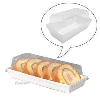 [Fenteer1] กล่องบรรจุภัณฑ์อาหาร พร้อมฝาปิดใส แบบพกพา สําหรับใส่คัพเค้ก ขนมปัง 50 ชิ้น