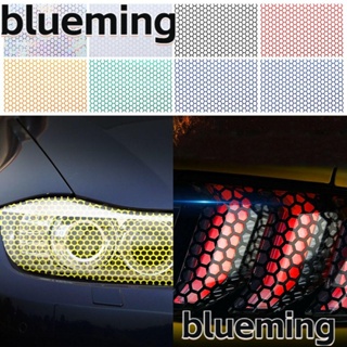 Blueming2 สติกเกอร์สะท้อนแสง ลายรังผึ้ง สําหรับติดตกแต่งท้ายรถยนต์