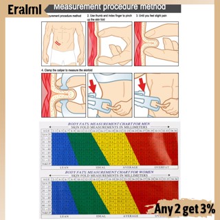 Eralml มืออาชีพ บาง ไกด์ คาลิปเปอร์ ร่างกาย ไขมัน คาลิปเปอร์ พับ ไขมัน ทดสอบ ไขมัน Plicometros
