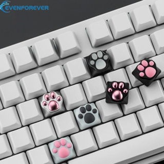 Ev ปุ่มกดคีย์บอร์ดซิลิโคน ABS ลายอุ้งเท้าแมว สําหรับ Cherry MX Switches