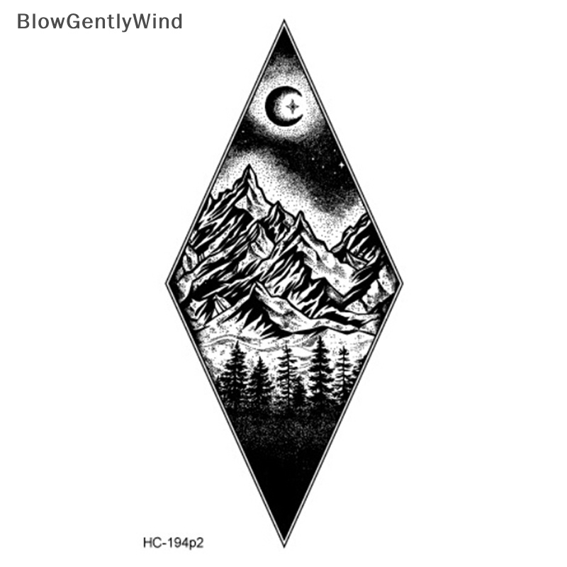 blowgentlywind-สติกเกอร์รอยสักชั่วคราว-รูปดวงจันทร์-ดาวเคราะห์ปลอม-สําหรับตกแต่งปาร์ตี้ฮาโลวีน