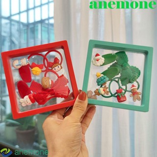 Anemone กิ๊บติดผม อะคริลิค รูปซานตาคลอส คริสต์มาส น่ารัก สร้างสรรค์ สําหรับคริสต์มาส ฤดูใบไม้ร่วง ฤดูหนาว