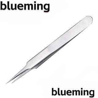 Blueming2 แหนบสเตนเลส สีเงิน ความแม่นยําสูง สําหรับคีบเครื่องประดับ จมูก และจมูก DIY