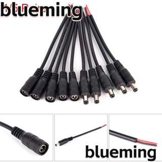 Blueming2 ซ็อกเก็ตเชื่อมต่อสายไฟ DC สีขาว ดํา 5.5x2.1 มม. 1/5 คู่
