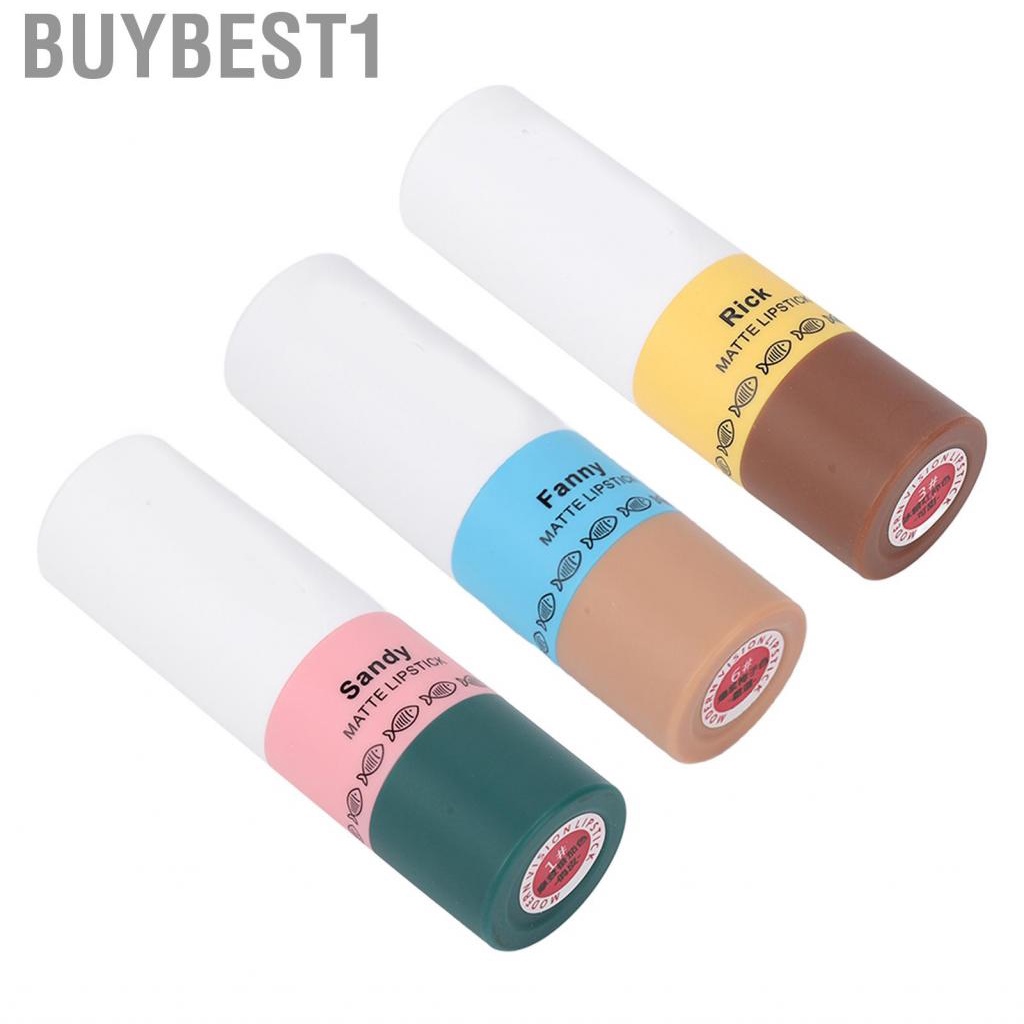 buybest1-matte-lipstick-smooth-lip-full-coverage-long-lasting-easy-apply-women-for-girls-makeup