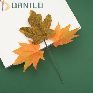 Danilo กิ่งไม้เมเปิ้ลประดิษฐ์ พลาสติก สีแดง สําหรับตกแต่งปาร์ตี้ฮาโลวีน