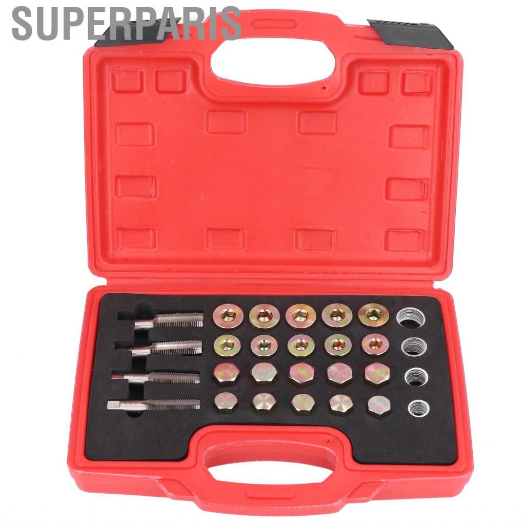 Superparis Oil Drain Plug Rethreading Tool Pan Thread Kit M13 M15 M17