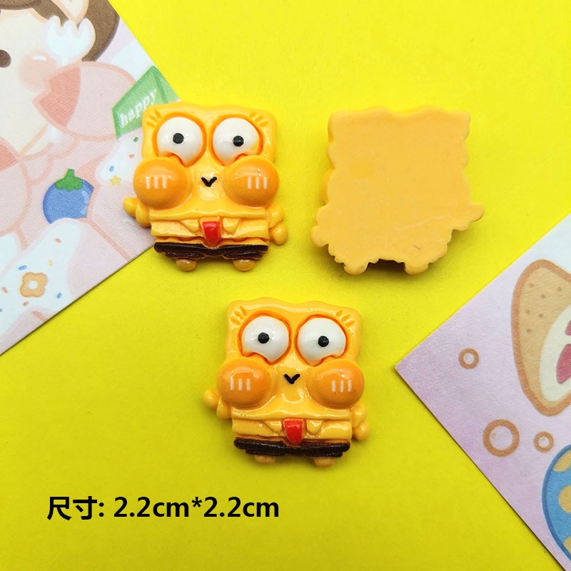 สติกเกอร์เรซิ่น-รูปการ์ตูน-spongebob-squarepants-pie-star-diy-สําหรับติดตกแต่งโทรศัพท์มือถือ