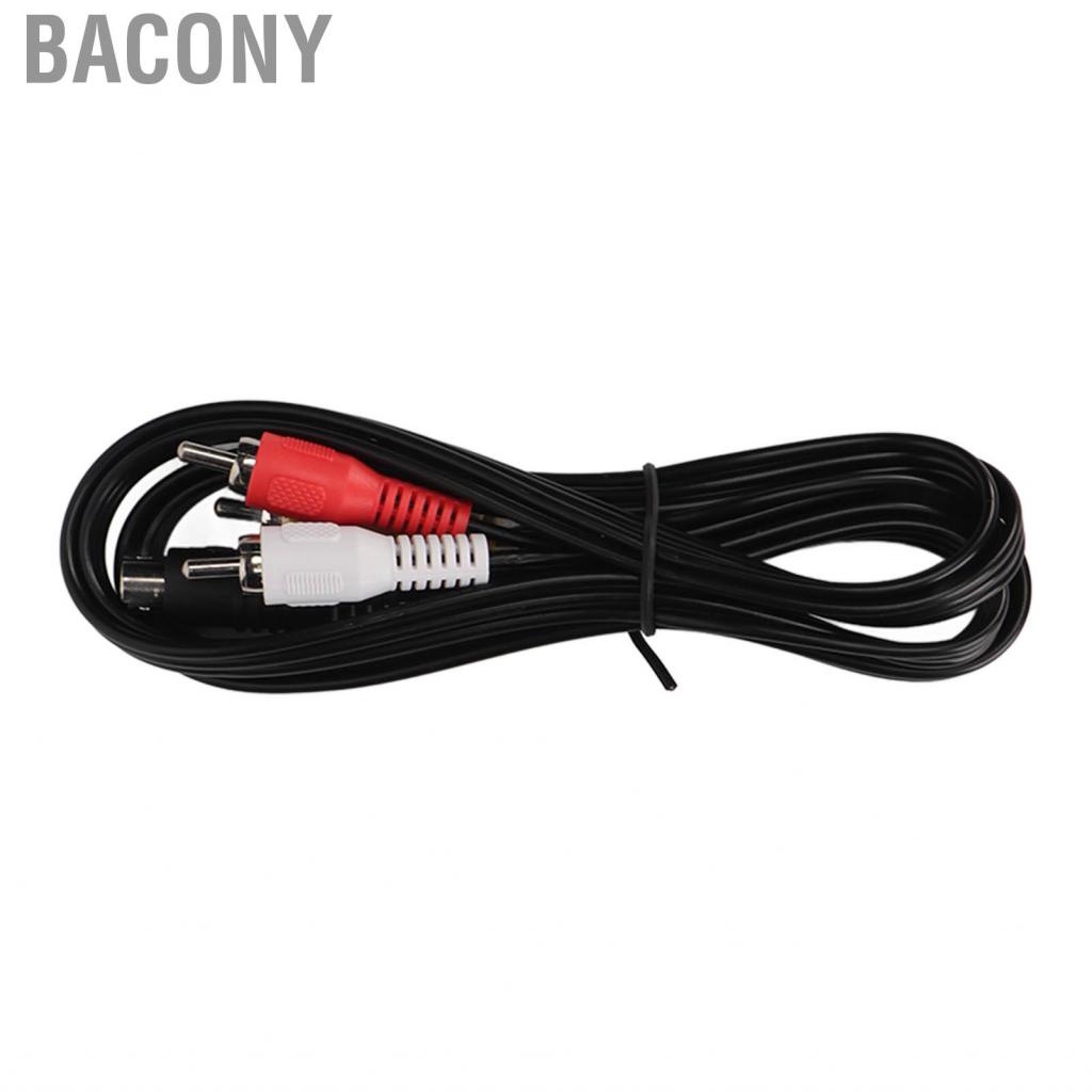 bacony-mini-din-4pin-to-3rca-cable-professional-4-pin-mini-din-s-video-3-rca-adapter-for-dvd-tv-hdtv-vcr-cd-4-9ft