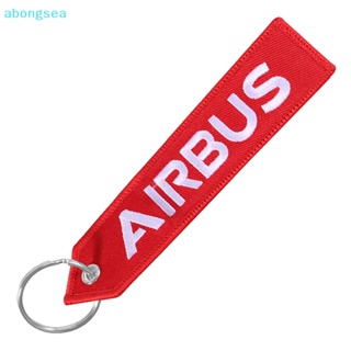 Abongsea พวงกุญแจ สายคล้องโทรศัพท์ แอร์บัส ปักลาย A320 สําหรับห้อยกระเป๋า ของขวัญ 1 ชิ้น
