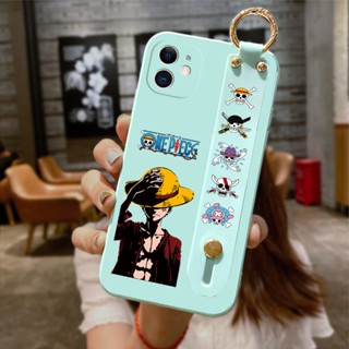 สําหรับ Redmi 10 5G Redmi 11A 12 12C เคสโทรศัพท์มือถือซิลิโคน กันกระแทก ป้องกันกล้อง ลายการ์ตูนลูฟี่ พร้อมสายรัดข้อมือ