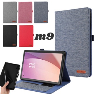 เคสหนัง ฝาพับแม่เหล็ก พร้อมช่องใส่บัตร 9 นิ้ว สําหรับ Lenovo Tab M9 (TB310XU TB310FU)