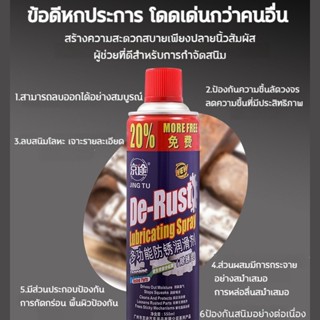 BUYBUYTECH น้ำยากัดสนิม น้ำยาล้างสนิม สเปรย์กันสนิม น้ำยาขจัดสนิม 550ml ตัดเสียงรบกวน ล้างสนิม ทำความสะอา