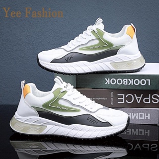YEE Fashion รองเท้าผ้าใบผู้ชาย รองเท้าลำลองผู้ชาย  ท้าผ้าใบแฟชั่น สไตล์เกาหลี กีฬากลางแจ้ง ทำงาน ท้าลำลอง XYD2390MR8 37Z230911
