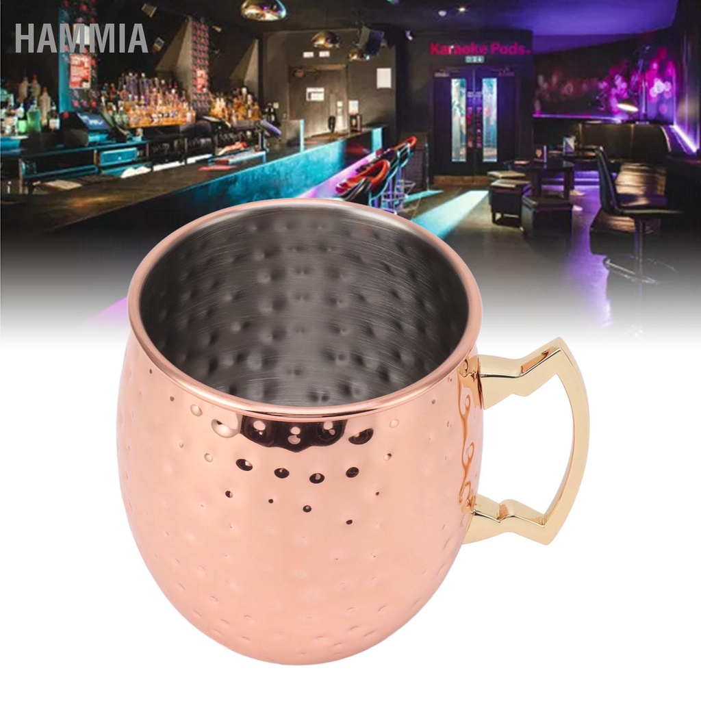 hammia-มอสโกล่อแก้ว600มิลลิลิตรความจุสแตนเลสเบียร์ค็อกเทลถ้วยแก้วเครื่องดื่มสำหรับบ้านบาร์