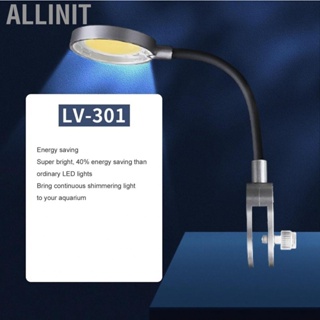 Allinit Fish Tank  On Light  Power Saving 360 Degrees Hose   Lamp 3W Durable Eye Protection  for