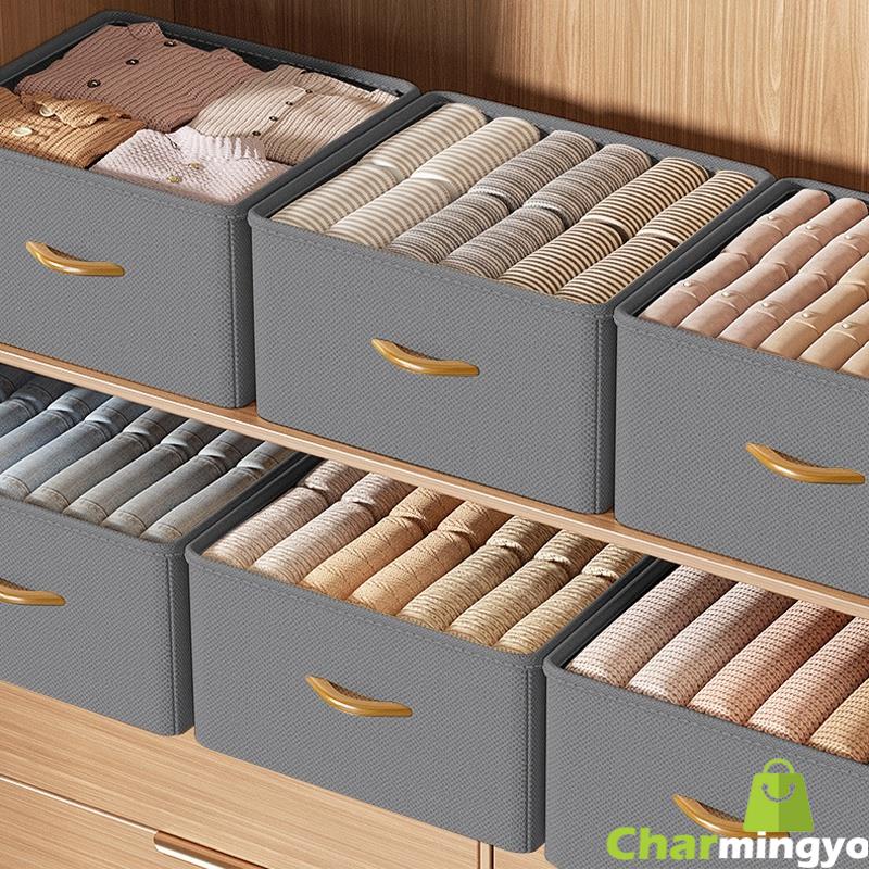 new-foldable-storage-jeans-pant-drawer-storage-box-clothes-compartment-divider-box-dormitory-closet-underwear-sweater-shirt-organizer