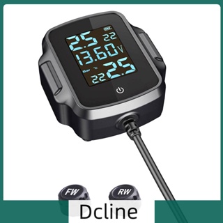 [Dcline.th] ระบบตรวจสอบความดันลมยางรถจักรยานยนต์ TPMS พร้อมที่ชาร์จ USB QC 3.0