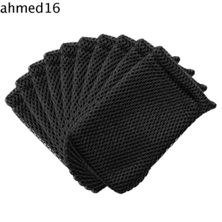 Ahmed กระเป๋าตาข่ายหูรูด สีดํา สําหรับใส่สายชาร์จโทรศัพท์มือถือ สาย USB