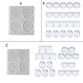 Flgo แม่พิมพ์ซิลิโคนเรซิ่น รูปกรอบรูปหัวใจ สําหรับทําพวงกุญแจ สร้อยคอ DIY