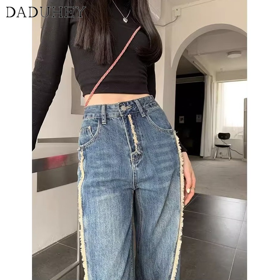 daduhey-womens-new-american-style-jeans-loose-high-street-wide-leg-loose-drooping-straight-pants