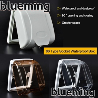 Blueming2 ฝาครอบสวิตช์ไฟ แบบพลาสติก มีกาวในตัว 86 แบบ กันน้ํา สําหรับติดผนังห้องน้ํา