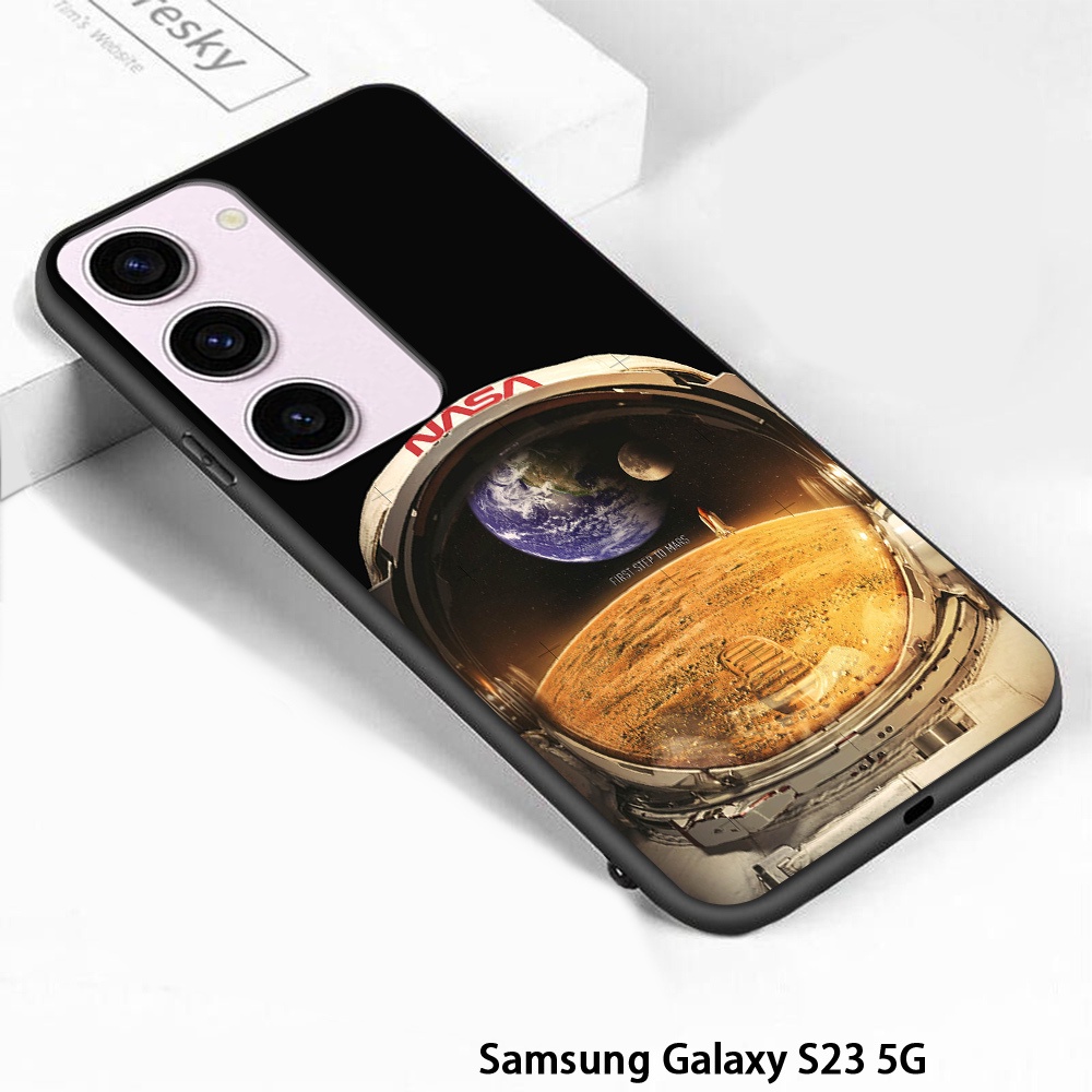 สําหรับ-samsung-galaxy-s22-s23-plus-s22-s23-ultra-5g-เคสโทรศัพท์ซิลิโคน-tpu-แบบนิ่ม-ลายนักบินอวกาศ-กันกระแทก