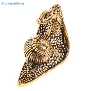 Adhyu รูปปั้นหอยทาก ทองเหลือง ขนาดเล็ก สไตล์โบราณ สําหรับตกแต่งบ้าน ห้องนั่งเล่น 1 ชิ้น