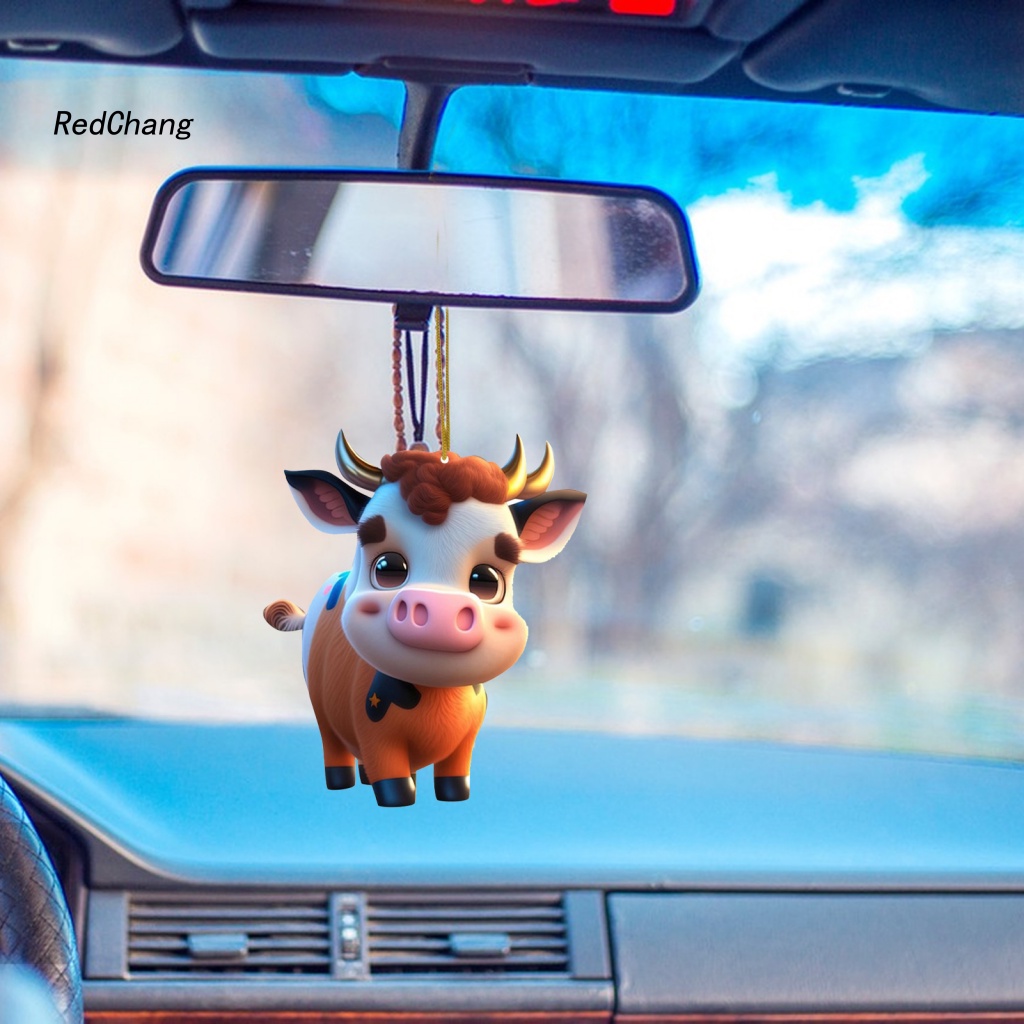rc-จี้รูปวัวน่ารัก-ทนทาน-สําหรับตกแต่งต้นคริสต์มาส-รถยนต์