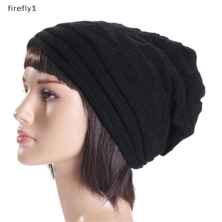 [Firefly] หมวกบีนนี่ ผ้าวูลถัก ทรงหลวม โอเวอร์ไซซ์ ให้ความอบอุ่น แฟชั่นฤดูหนาว สําหรับผู้ชาย และผู้หญิง [TH]