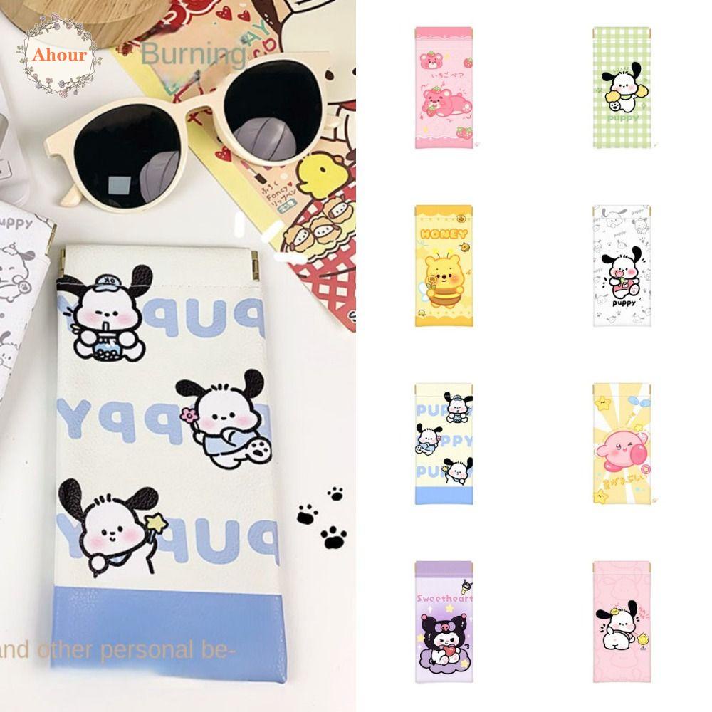 ahour-กระเป๋าใส่แว่นตากันแดด-หนัง-pu-แบบนิ่ม-ลายการ์ตูน-pochacco-สําหรับผู้ชาย