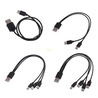 Bt สายชาร์จ USB C Splitter Cable 1 2 3 4 in 1 สายชาร์จเร็ว