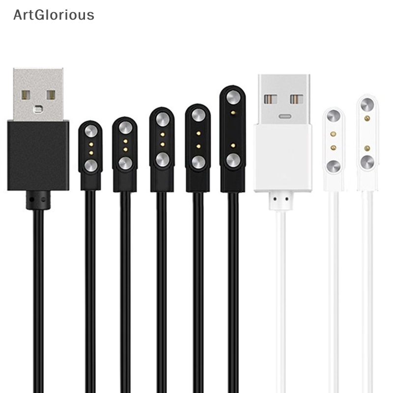 art-สายชาร์จแม่เหล็ก-2-pin-แข็งแรง-ชาร์จ-usb-สีดํา-สีขาว-สําหรับสมาร์ทวอทช์