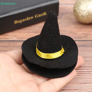 &lt;Babynew&gt; หมวกแม่มดจิ๋ว สําหรับตกแต่งบ้านตุ๊กตาฮาโลวีน ลดราคา 2 ชิ้น