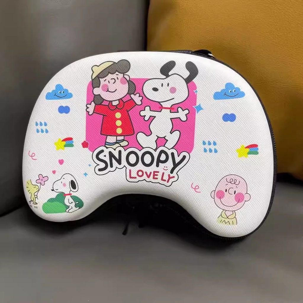 กระเป๋าเคส-eva-แบบแข็ง-ลายการ์ตูน-snoopy-น่ารัก-สําหรับ-xbox-one-series-s-x-ps4-ps5-switch-pro