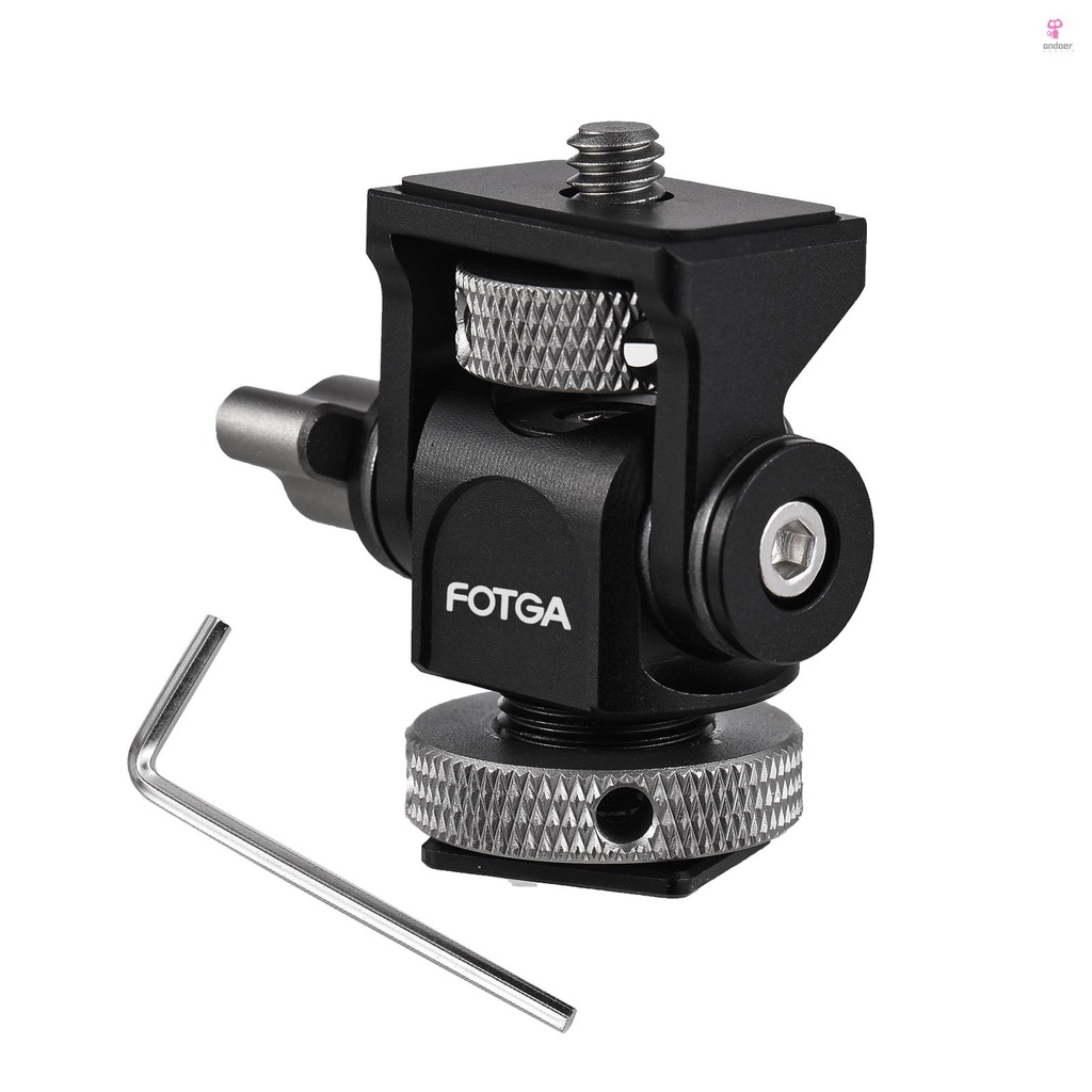 fotga-camera-monitor-mount-bracket-with-cold-shoe-field-monitor-mount-holder-ball-head-tilt-adjustable-for-5-inch-amp-7-inch-monitors-led-light-flash-photography