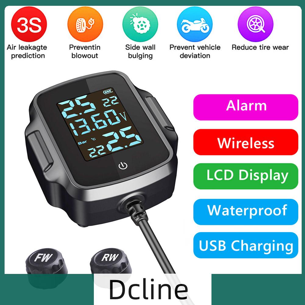 dcline-th-ระบบตรวจสอบความดันลมยางรถจักรยานยนต์-tpms-พร้อมที่ชาร์จ-usb-qc-3-0