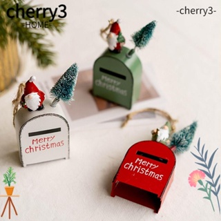 Cherry3 กล่องจดหมายแขวน เครื่องประดับตกแต่งต้นคริสต์มาส DIY