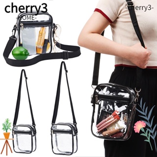 Cherry3 กระเป๋าสะพายไหล่ กระเป๋าถือ PVC ทรงคลัทช์ ลําลอง เหมาะกับกลางแจ้ง