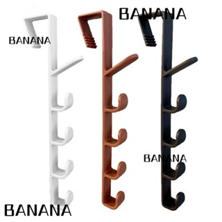 Banana1 ตะขอแขวนเสื้อผ้า พลาสติก สะดวก สําหรับแขวนประตู ห้องนอน บ้าน 2 ชิ้น