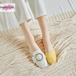 Pinkcool ถุงเท้าผ้าฝ้าย แบบครึ่งเท้า ใส่สบาย สไตล์เกาหลี สําหรับผู้หญิง