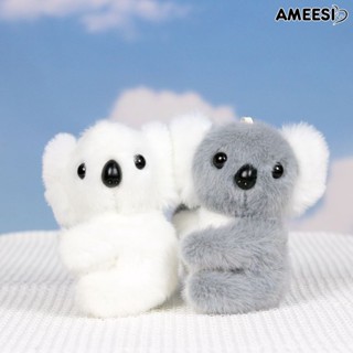 Ameesi จี้ตุ๊กตาหมีโคอาล่า น่ารัก ผ้ากํามะหยี่ขนนิ่ม ขนาด 12 ซม. สําหรับแขวนกระเป๋าเป้สะพายหลัง