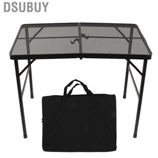 Dsubuy Camping Folding Table Aluminum Alloy Ultra Light Picnic Height Adjust