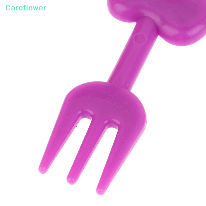 lt-cardflower-gt-ส้อมจิ้มผลไม้-รูปการ์ตูนสัตว์-ขนาดเล็ก-อุปกรณ์เสริม-ลดราคา-20-ชิ้น